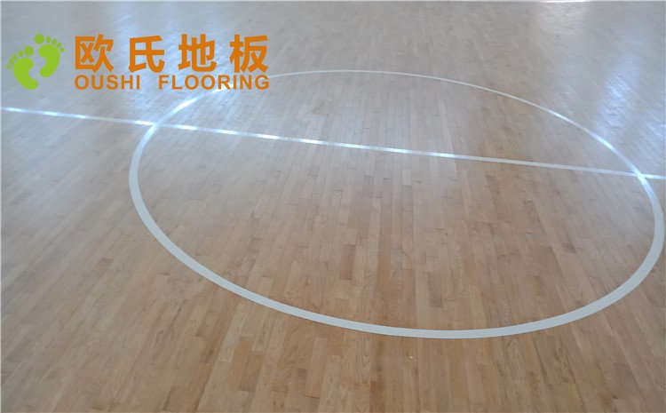 北京房山城建婁子水小學(xué)籃球館木地板圖片