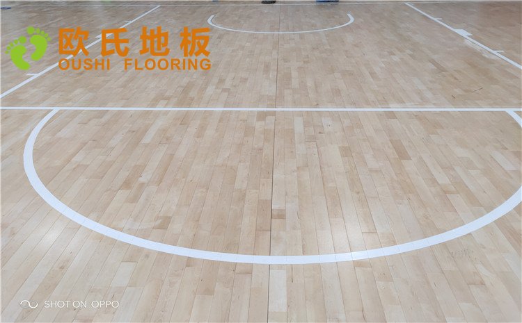 西寧市世紀(jì)職業(yè)技術(shù)學(xué)校籃球訓(xùn)練館木地板圖片