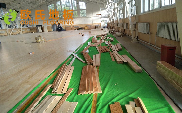 內(nèi)蒙古呼和浩特賽罕區(qū)師范大學(xué)體育學(xué)院訓(xùn)練館運動木地板項目—歐氏實木運動地板